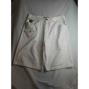 Raider Shorts Mens Size 40 White Denim Cargo Streetwear Urban Utility Jorts